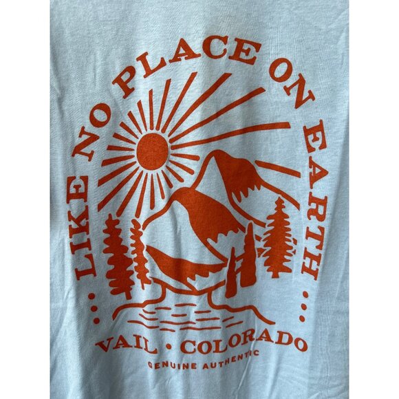 Good Land Supply Co Vail Colorado Graphic TShirt Mens Medium Blue Cotton Tee NEW - Picture 8 of 9